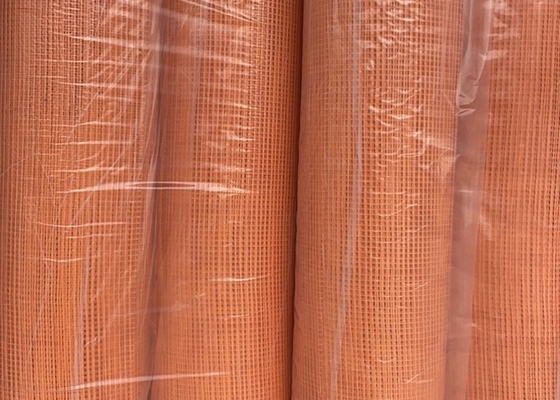 Panjang Oranye 100m Fiber Wire Mesh 5x5mm Untuk Menjaga Dinding Tetap Bersih Dan Kering