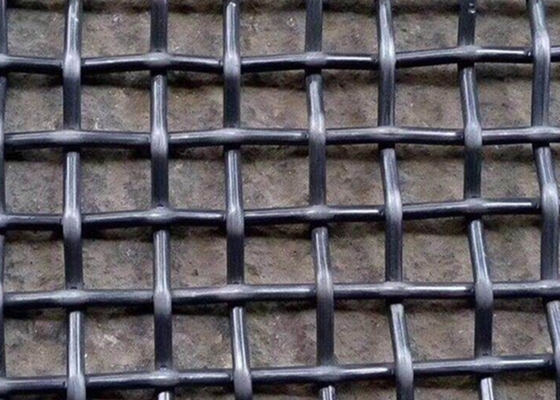 5.0mm Wire 30mm Membuka besi Crimped Wire Mesh Untuk Industri Pertambangan